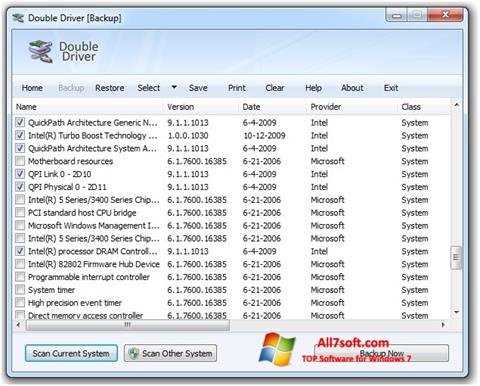 Captura de pantalla Double Driver para Windows 7