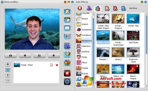 Captura de pantalla WebcamMax para Windows 7