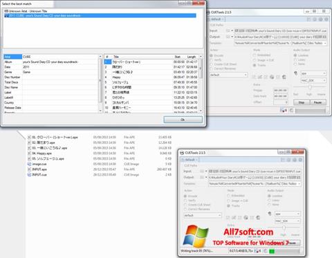 Captura de pantalla CUETools para Windows 7