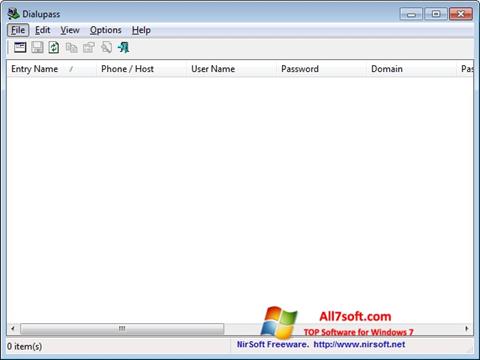 Captura de pantalla Dialupass para Windows 7