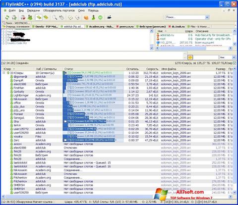 Captura de pantalla FlylinkDC++ para Windows 7