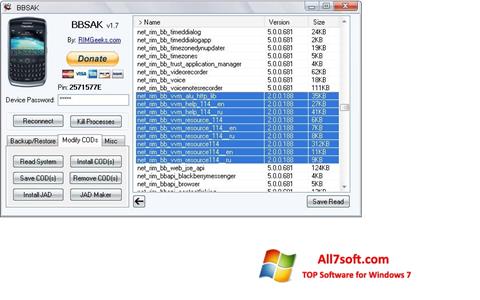 Captura de pantalla BBSAK para Windows 7