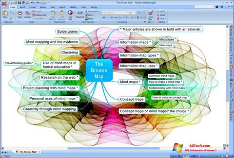 Captura de pantalla MindManager para Windows 7