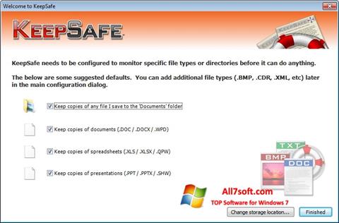 Captura de pantalla KeepSafe para Windows 7