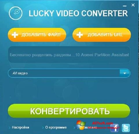Captura de pantalla Lucky Video Converter para Windows 7