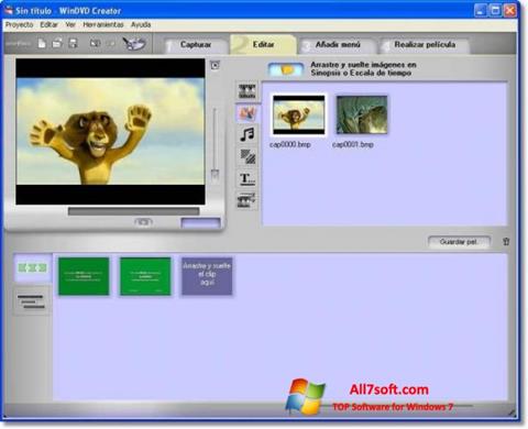 Captura de pantalla WinDVD Creator para Windows 7