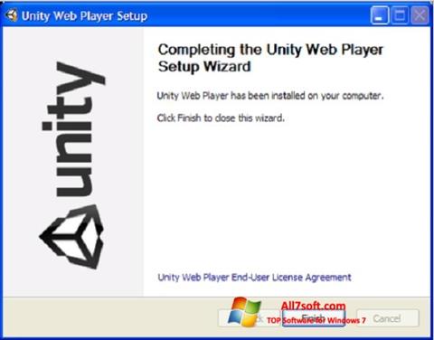 Captura de pantalla Unity Web Player para Windows 7