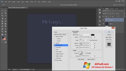 Captura de pantalla Adobe Photoshop CC para Windows 7