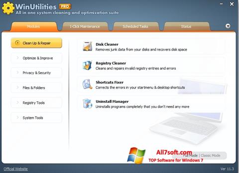 Captura de pantalla WinUtilities Memory Optimizer para Windows 7