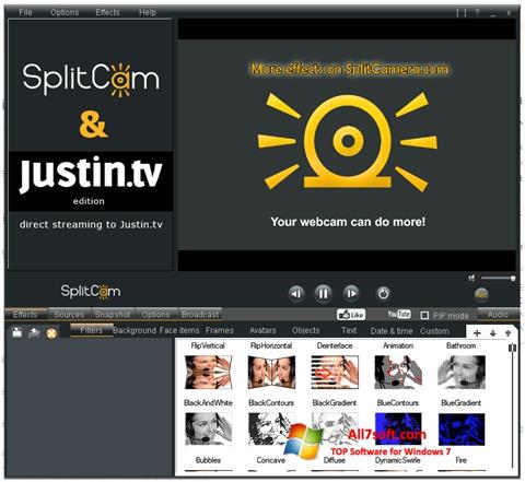 Captura de pantalla SplitCam para Windows 7
