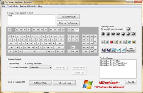Captura de pantalla KeyTweak para Windows 7