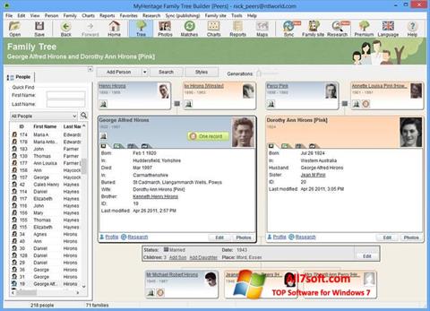 Captura de pantalla Family Tree Builder para Windows 7