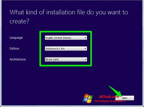 Captura de pantalla Windows Bootable Image Creator para Windows 7