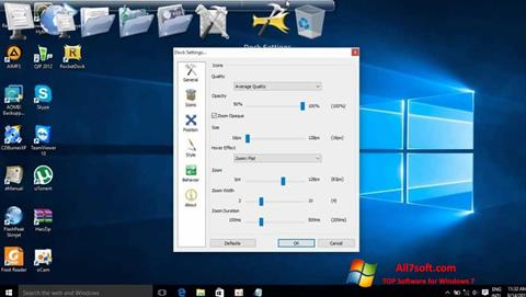 Captura de pantalla RocketDock para Windows 7