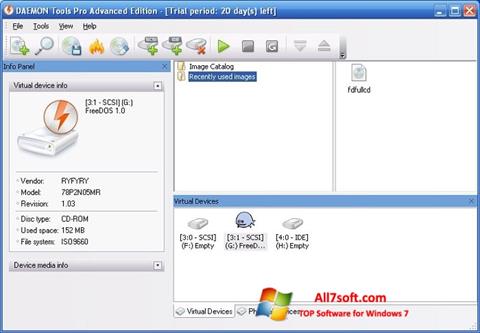 Captura de pantalla DAEMON Tools Pro para Windows 7