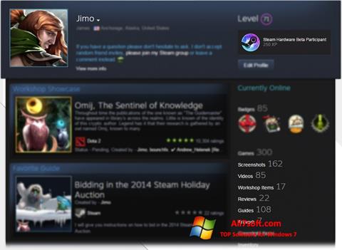 Captura de pantalla Steam para Windows 7