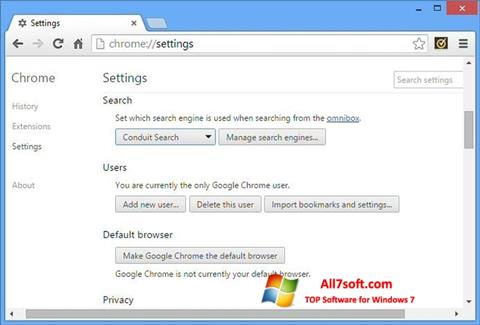 Captura de pantalla Chrome Cleanup Tool para Windows 7