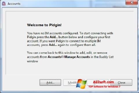 Captura de pantalla Pidgin para Windows 7