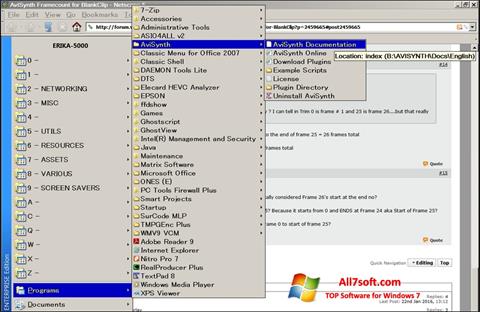 Captura de pantalla AviSynth para Windows 7
