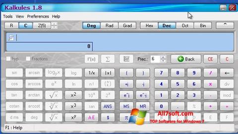 Captura de pantalla Kalkules para Windows 7