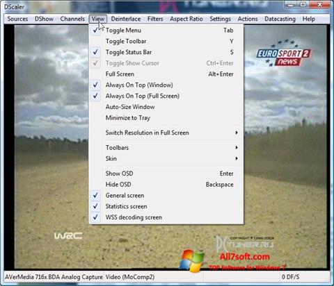 Captura de pantalla DScaler para Windows 7
