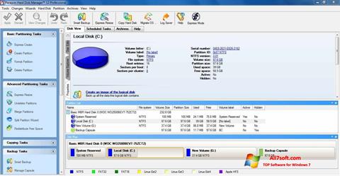 Captura de pantalla Paragon Hard Disk Manager para Windows 7