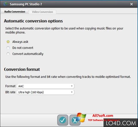 Captura de pantalla Samsung PC Studio para Windows 7
