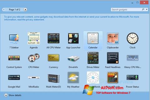 Captura de pantalla 8GadgetPack para Windows 7