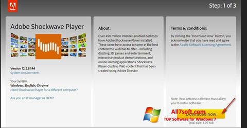 Captura de pantalla Shockwave Player para Windows 7