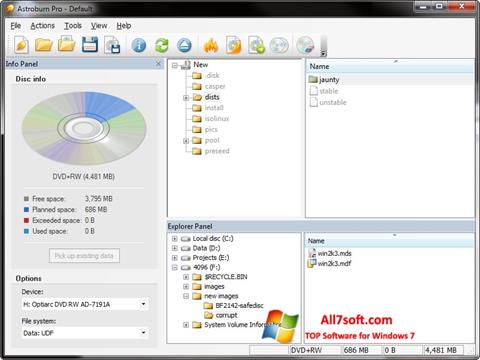 Captura de pantalla Astroburn Lite para Windows 7