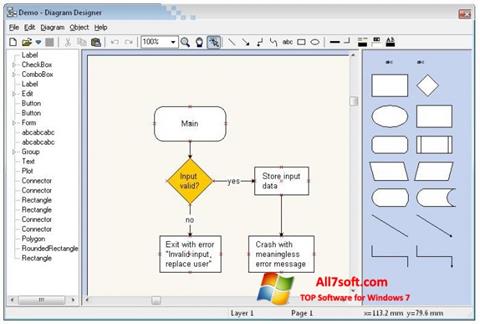 Captura de pantalla Diagram Designer para Windows 7