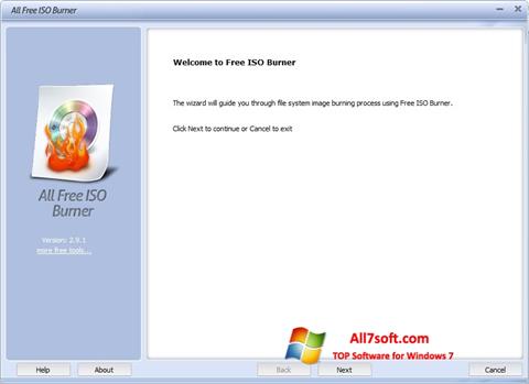Captura de pantalla ISO Burner para Windows 7
