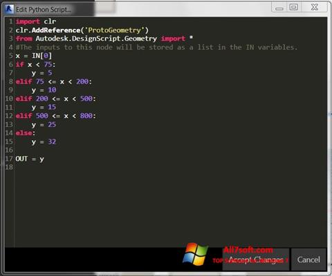 Captura de pantalla Python para Windows 7