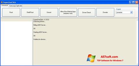 Captura de pantalla SuperOneClick para Windows 7