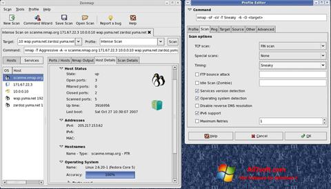 Captura de pantalla Nmap para Windows 7