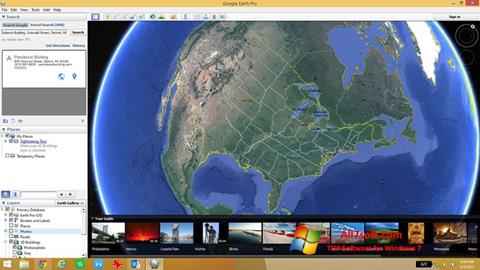 Captura de pantalla Google Earth para Windows 7