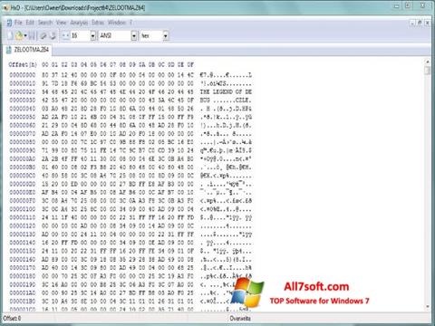 Captura de pantalla Hex Editor para Windows 7