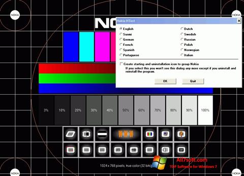 Captura de pantalla Nokia Monitor Test para Windows 7