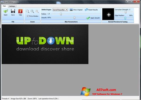 Captura de pantalla SmartDeblur para Windows 7