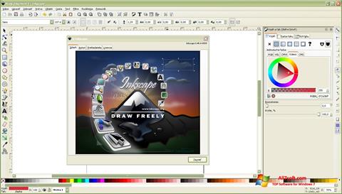 Captura de pantalla Inkscape para Windows 7
