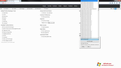 Captura de pantalla Cyberfox para Windows 7
