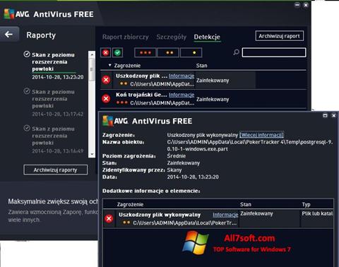 Captura de pantalla AVG AntiVirus Free para Windows 7