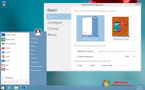 Captura de pantalla Start8 para Windows 7