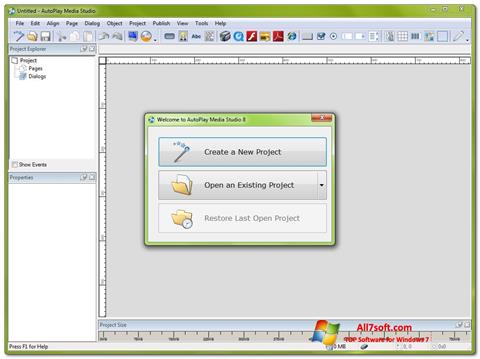 Captura de pantalla AutoPlay Media Studio para Windows 7