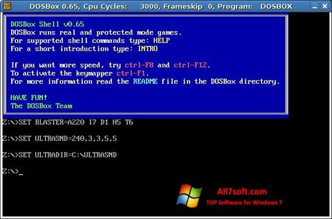 Captura de pantalla DOSBox para Windows 7