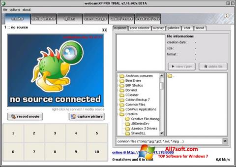 Captura de pantalla webcamXP para Windows 7