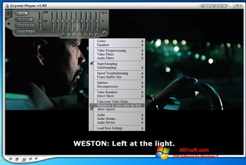 Captura de pantalla Crystal Player para Windows 7