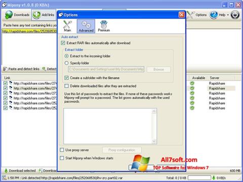 Captura de pantalla Mipony para Windows 7