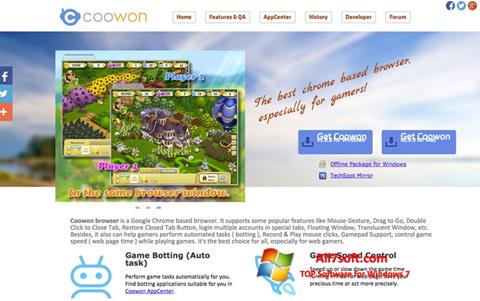 Captura de pantalla Coowon Browser para Windows 7