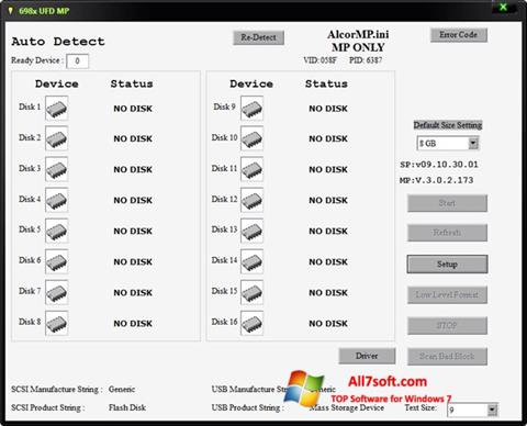 Captura de pantalla AlcorMP para Windows 7